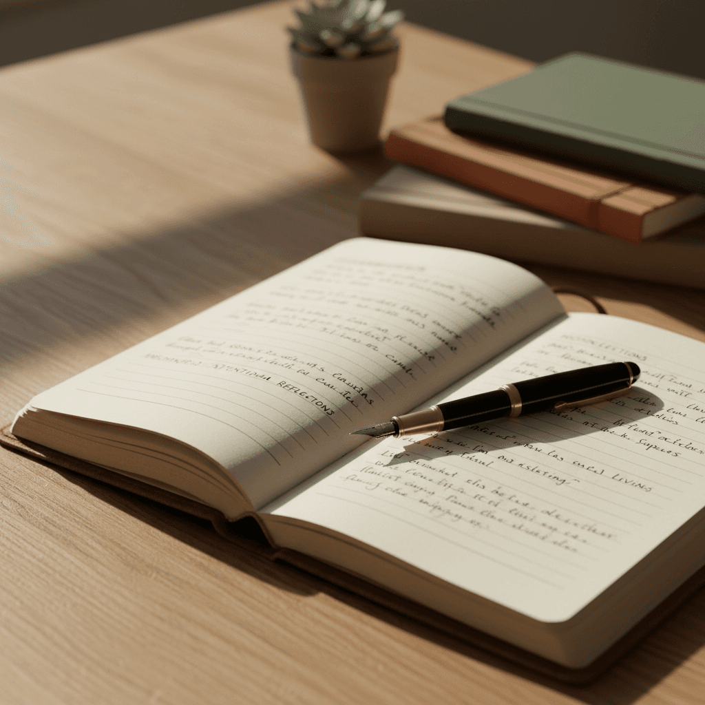 Travel planning journal and essentials